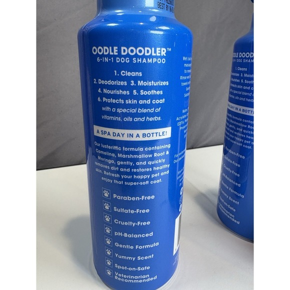 Fridays Dog Oodle Doodler™ 6-in-1 Dog Shampoo 12oz-LOT OF 3 - Picture 3 of 4